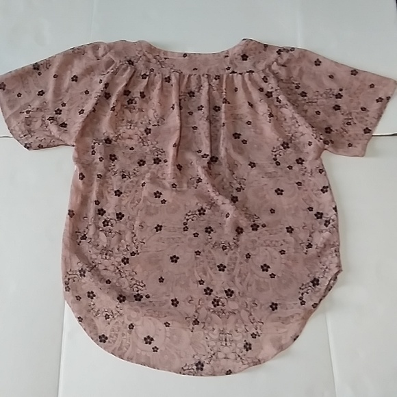 Top by AUTOGRAPH Short Sleeve Beige & Black X-LARGE - Picture 4 of 5